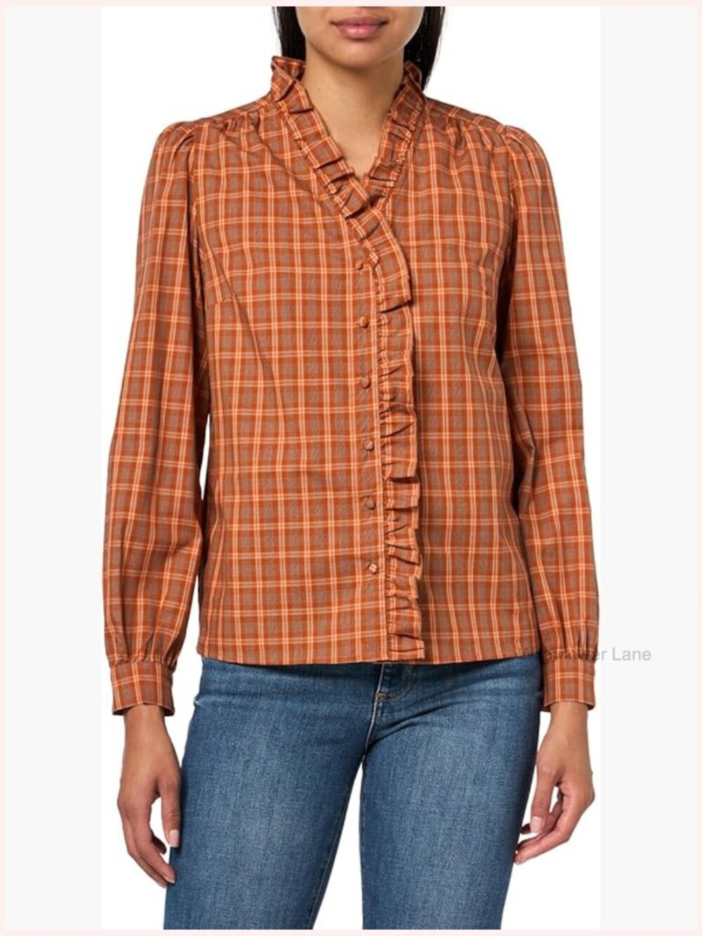 Classic Everyday Blouse Long Sleeve Crew Neck Pull On